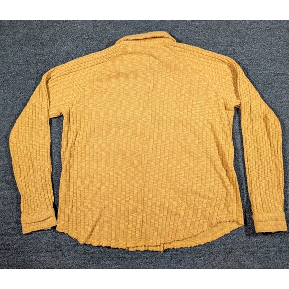 BKE Buckle Ribbed Button Down Shirt Women’s XS Long Sleeve Raw Edge - Picture 3 of 7